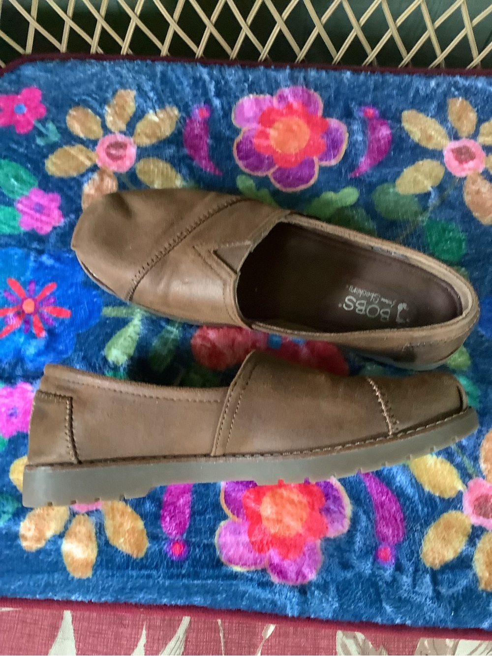 Bobs from Skechers Size 8 Chill Lugs brown slip on shoes - Picture 8 of 11